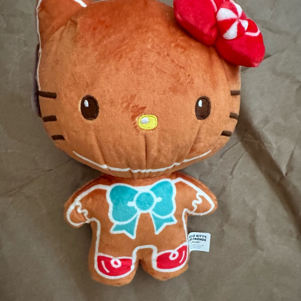 8” Hello Kitty Holiday Gingerbread Plush